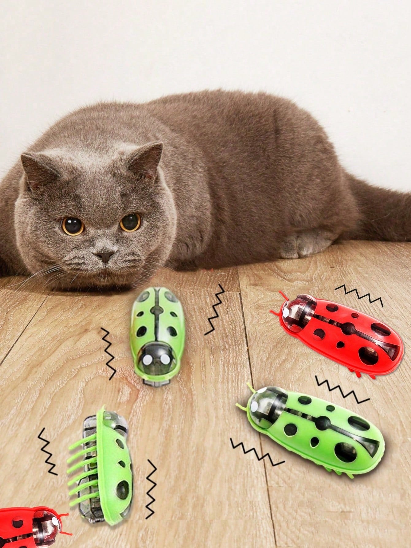 Automatic Flapping Interactive Cat Toy | Battery-Powered Motion Toy for Cats