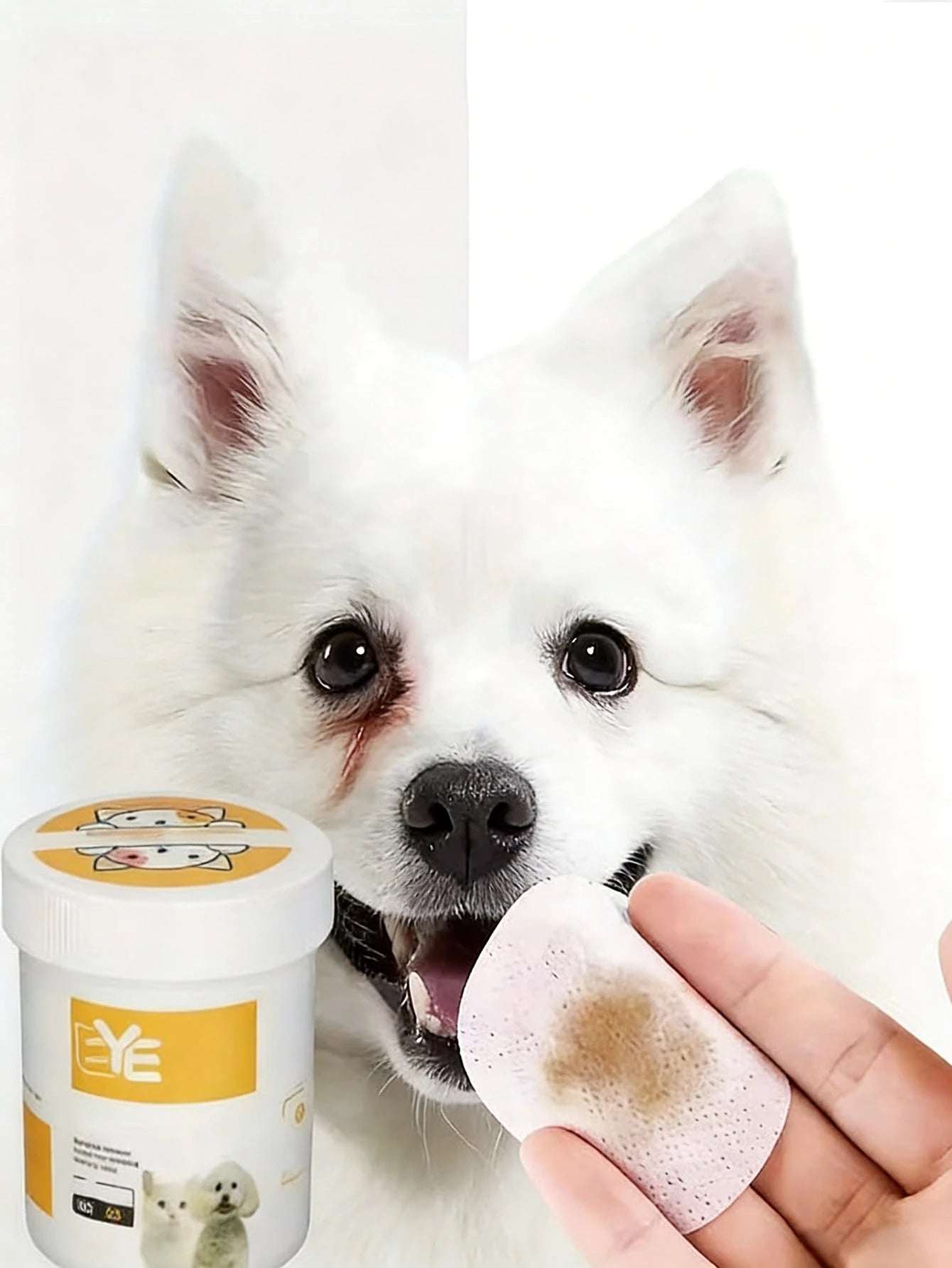 200pcs Pet Eye Cleaning Wipes | Tear Stain Remover for Pets