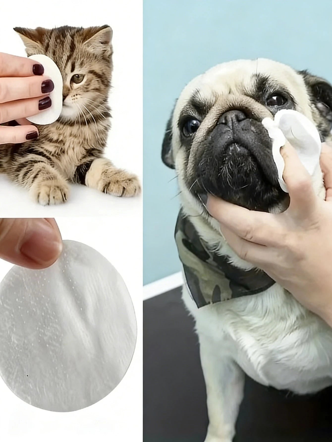 200pcs Pet Eye Cleaning Wipes | Tear Stain Remover for Pets