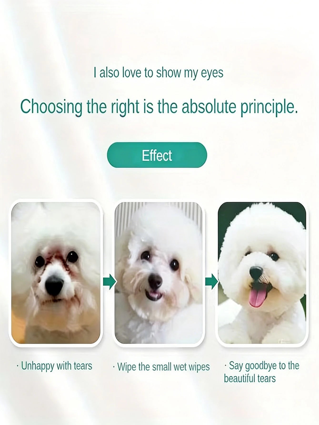 200pcs Pet Eye Cleaning Wipes | Tear Stain Remover for Pets