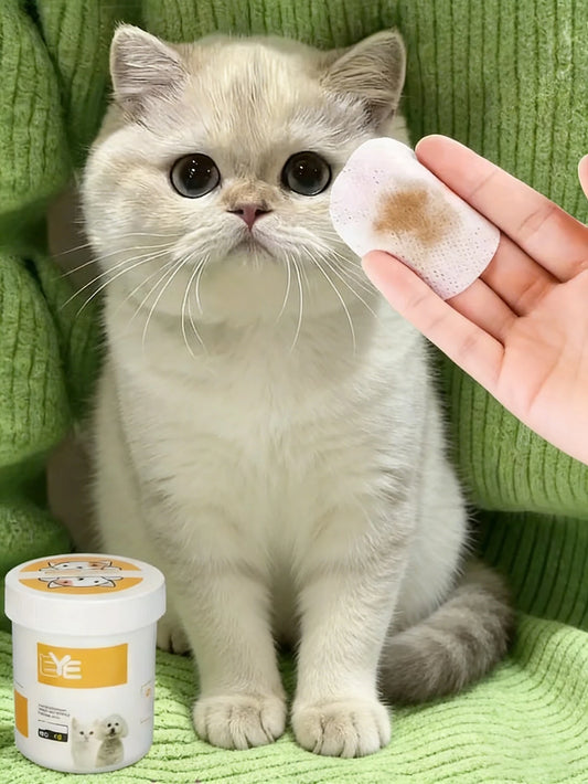 200pcs Pet Eye Cleaning Wipes | Tear Stain Remover for Pets