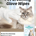 Pet Grooming Wipes Gloves | No-Rinse Cleaning for Cats & Dogs (6 pieces per pack)