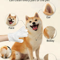 Pet Grooming Wipes Gloves | No-Rinse Cleaning for Cats & Dogs (6 pieces per pack)