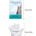 Pet Grooming Wipes Gloves | No-Rinse Cleaning for Cats & Dogs (6 pieces per pack)