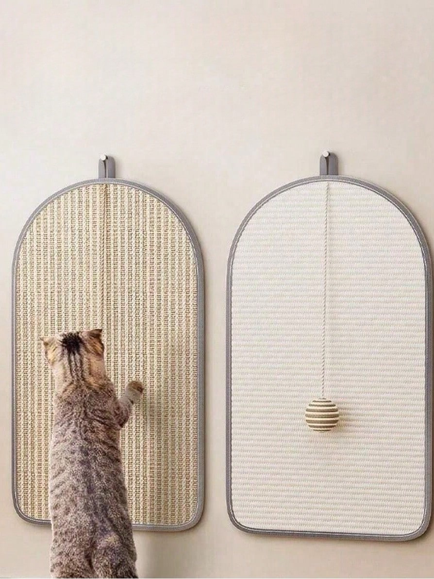Wall-Mounted Sisal Cat Scratcher Board | Vertical Scratch Pad for Cats