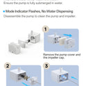 3.2L Wireless Cat Water Fountain with Motion Sensor & Rechargeable Battery