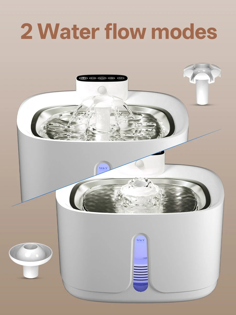3.2L Wireless Cat Water Fountain with Motion Sensor & Rechargeable Battery
