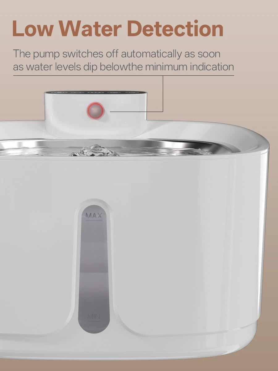 3.2L Wireless Cat Water Fountain with Motion Sensor & Rechargeable Battery
