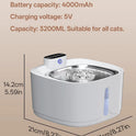 3.2L Wireless Cat Water Fountain with Motion Sensor & Rechargeable Battery