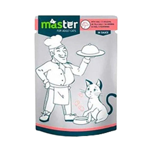 Master Cat Veal in Sauce 80Grs*24Pcs