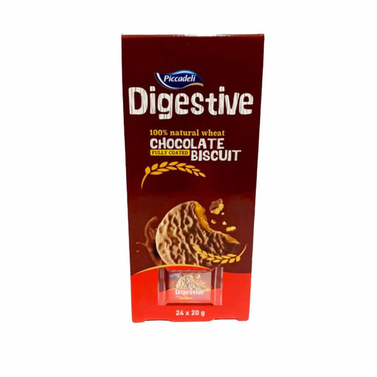 Piccadeli Digestive Round Bisc. coated choco 20grs*24pcs