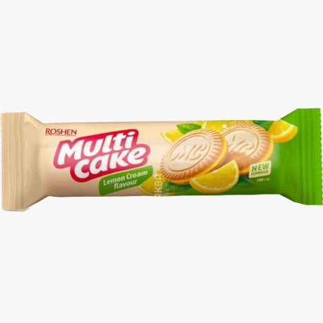 ROSHEN Multi Cake sugar cookies with Lemon Cream filling (180g)
