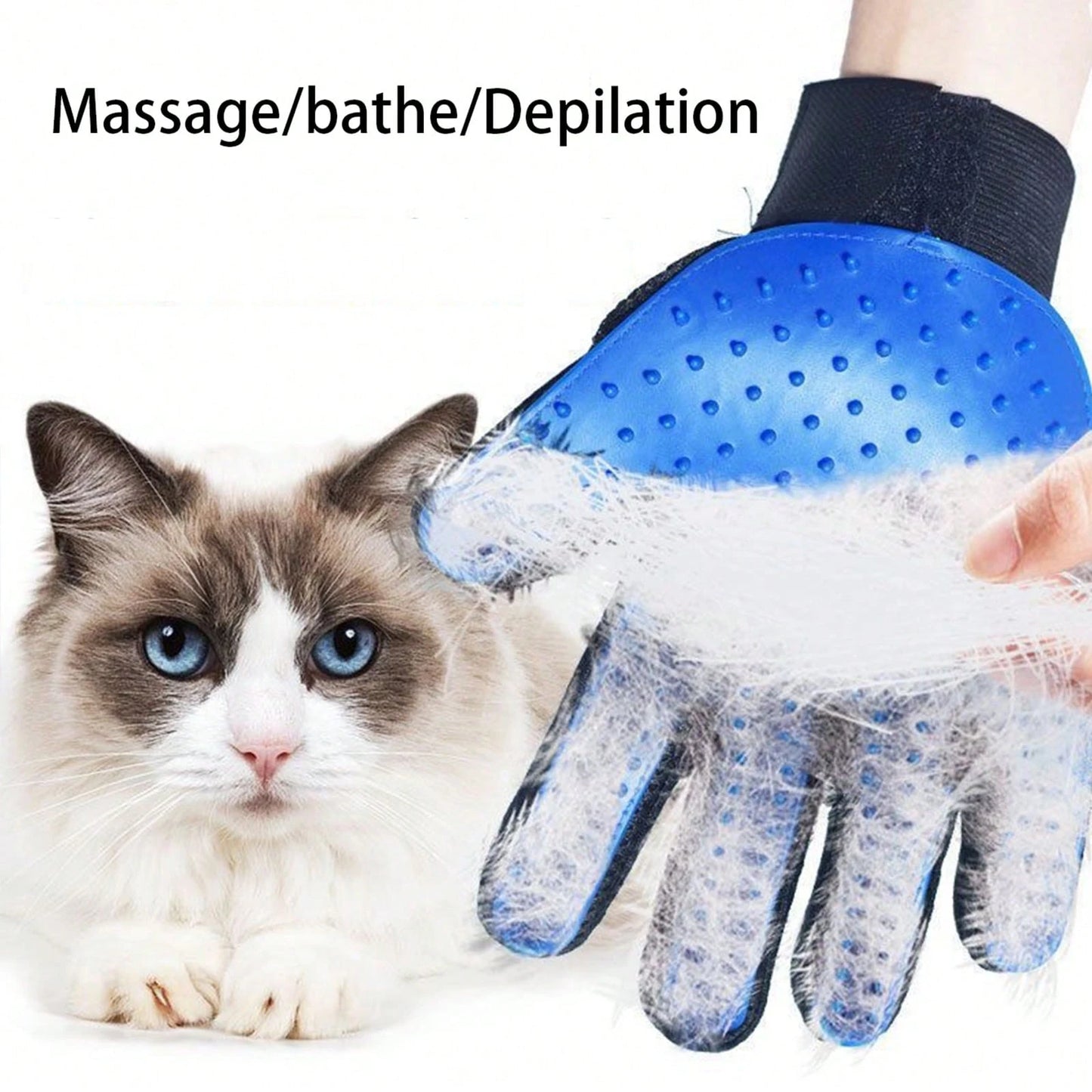 Pet Grooming Gloves – Multi‑Function Bathing & Massage Tool for Dogs & Cats
