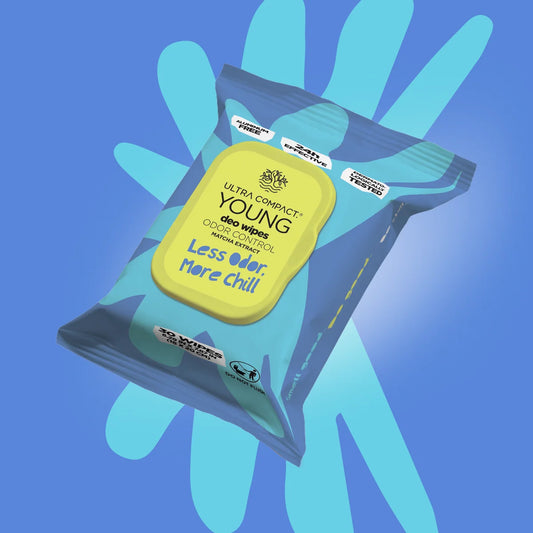Ultra Compact Young Deo Wipes – Odor Control with Matcha (30 pieces per pack)