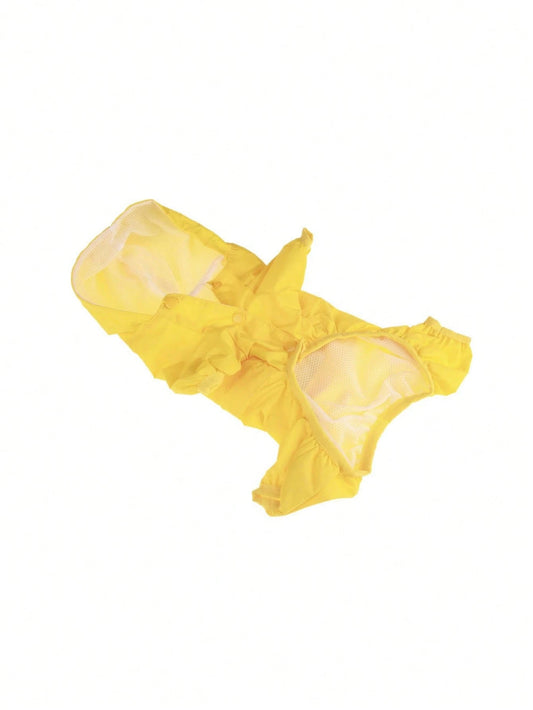 Reflective Waterproof Dog Raincoat | Lightweight 4-Leg Rain Suit