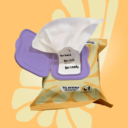 Ultra Compact Young On-the-Go Body Wipes – Cool & Conscious (30 pieces per pack)