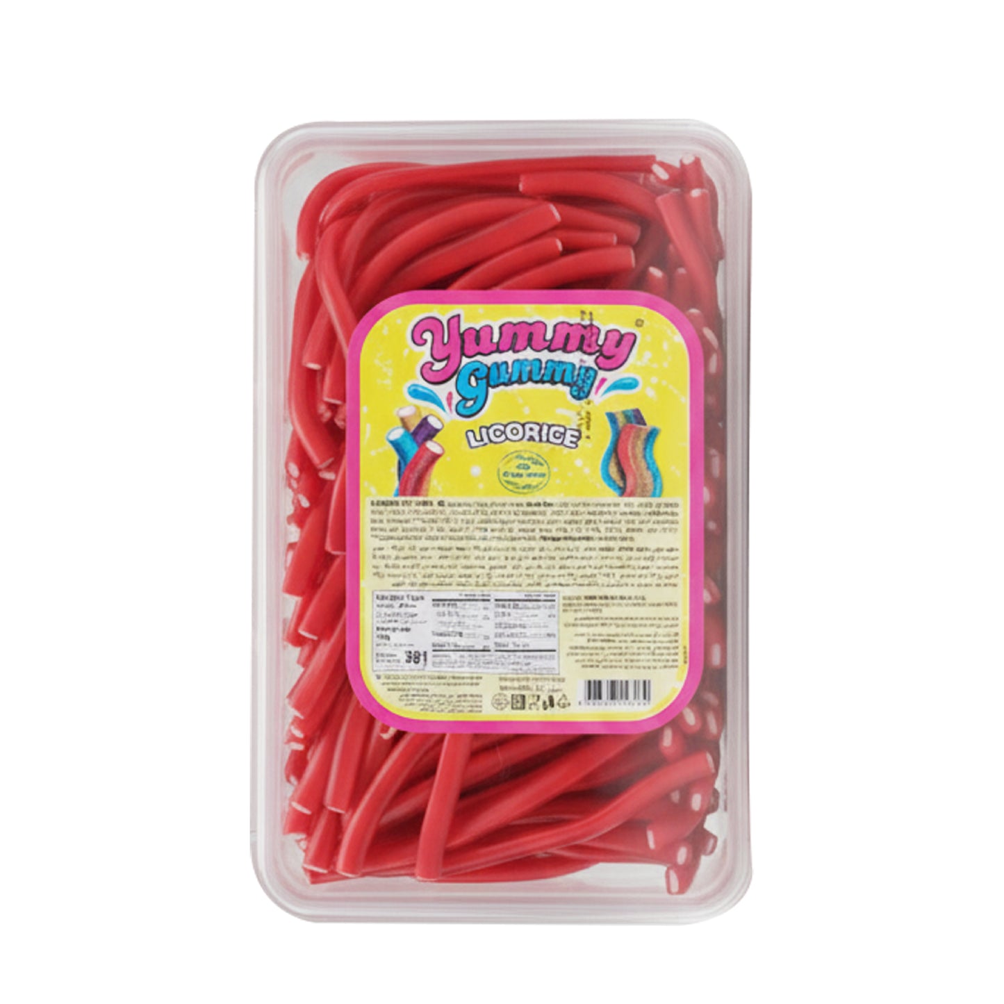 Yummy Gummy Soft Filled Red Licorice belts (1kg)