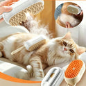 USB Rechargeable Pet Steam Massage Brush for Dogs & Cats