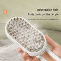 USB Rechargeable Pet Steam Massage Brush for Dogs & Cats
