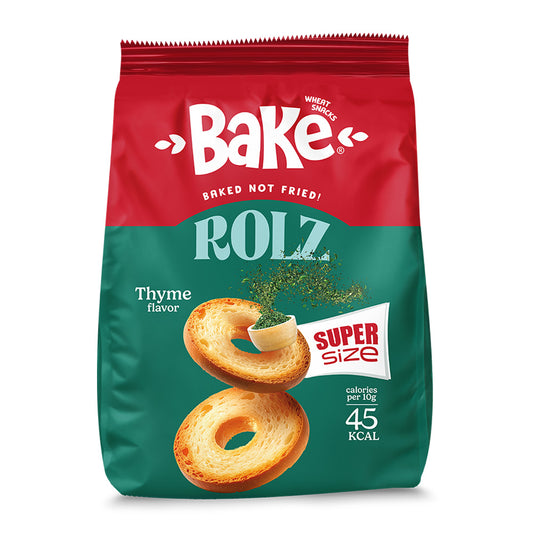 Bake Rolz Super Size Thyme Flavor (50g) - 24 Pieces per box