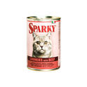 SPARKY Cat wet food Chunks for all adult breeds (415g)