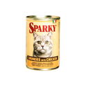 SPARKY Cat wet food Chunks for all adult breeds (415g)
