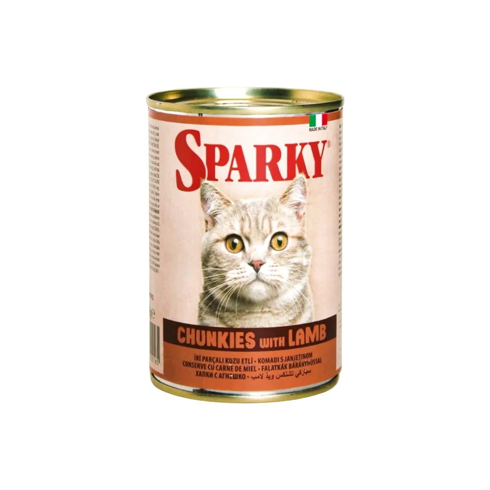 SPARKY Cat wet food Chunks for all adult breeds (415g)