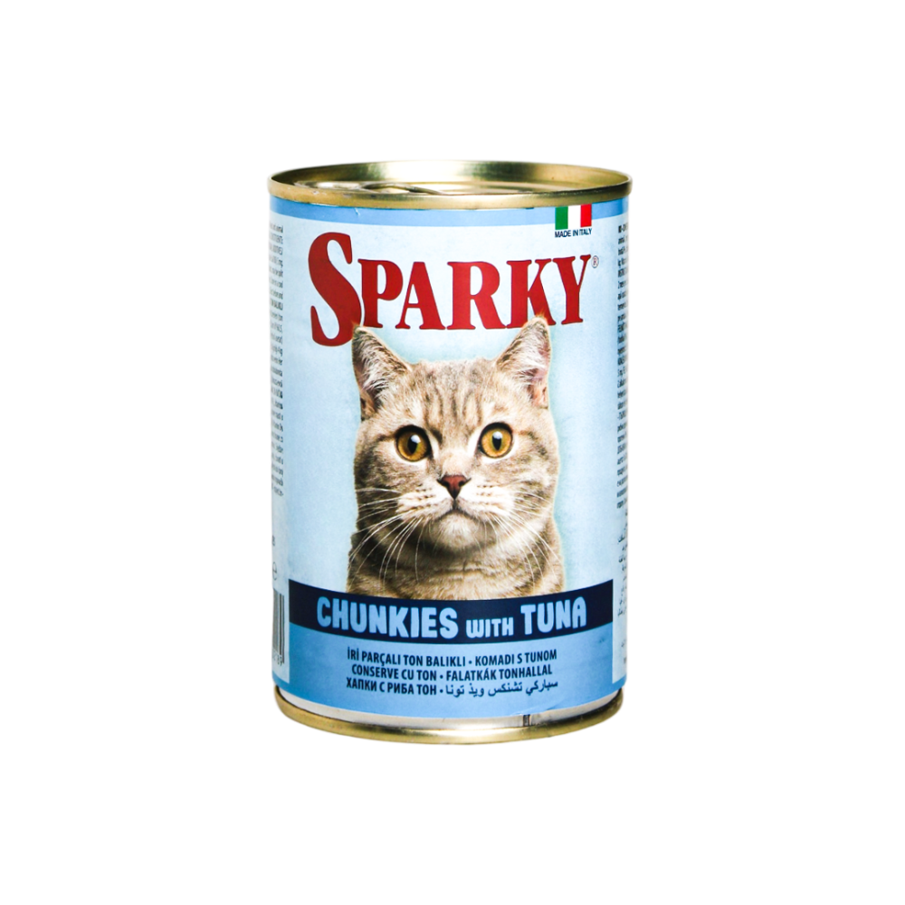 SPARKY Cat wet food Chunks for all adult breeds (415g)