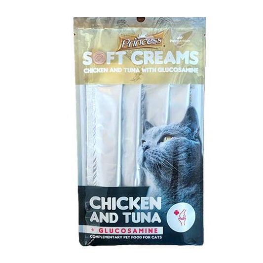 Princess Soft Cream Chicken and Tuna Glucosamine 84grs*48pcs