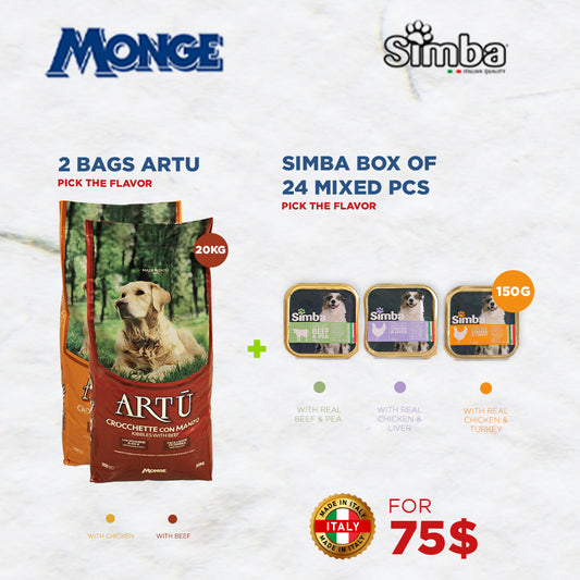 Artu Dry Food+ Simba Pate Offer