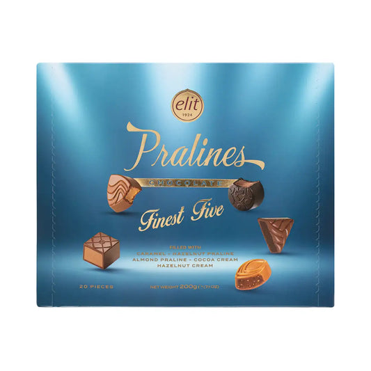 ELIT Finest Five Praline Chocolate Box (200g) - 20 pieces per box