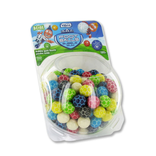 VIDAL Football: Soccer ball Shaped fruit flavored Bubble Gum - 150 Pieces per pack