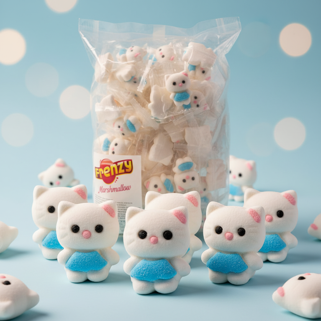 Frenzy Cat Marshmallow Product Photo