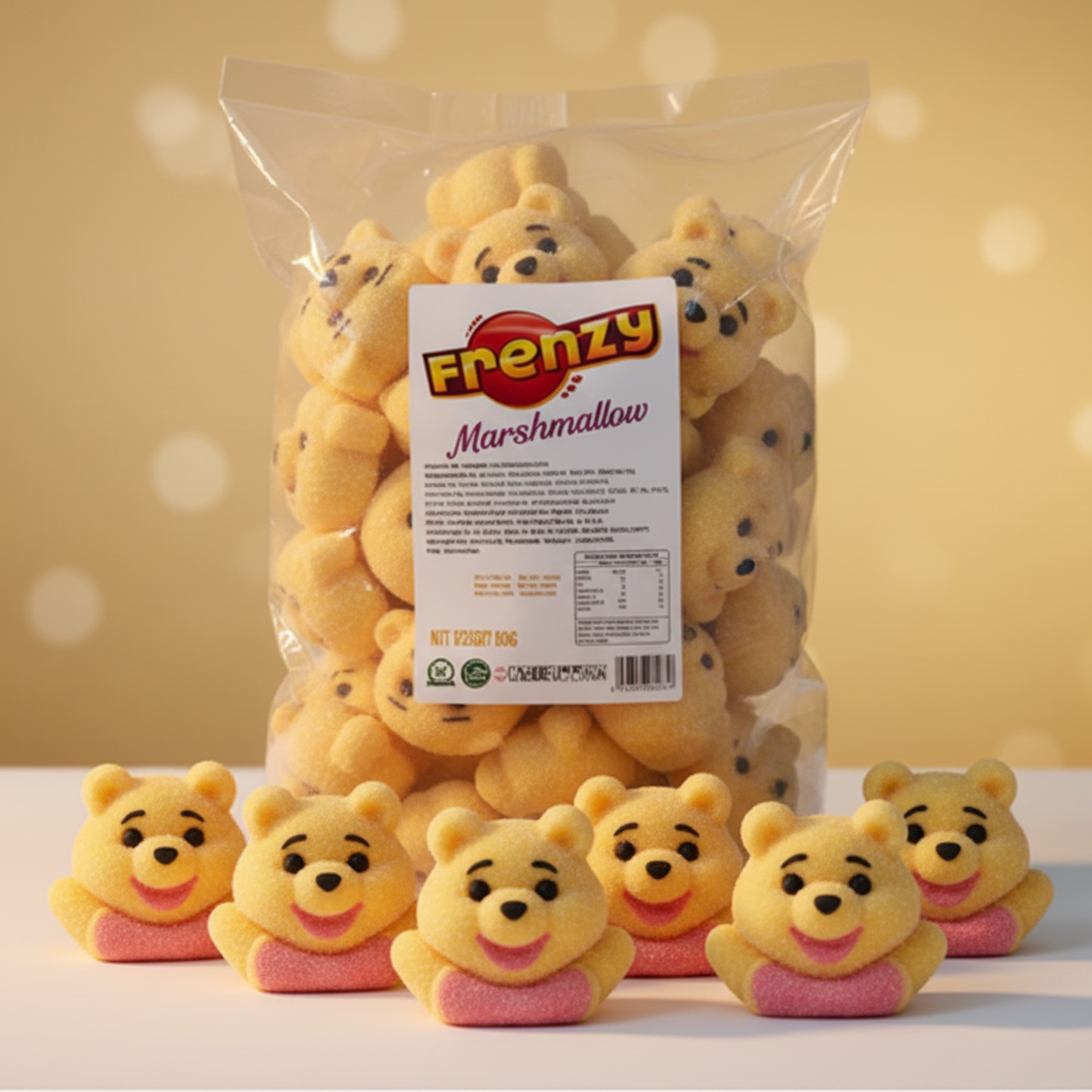Frenzy Golden Bear Marshmallow Product Photo