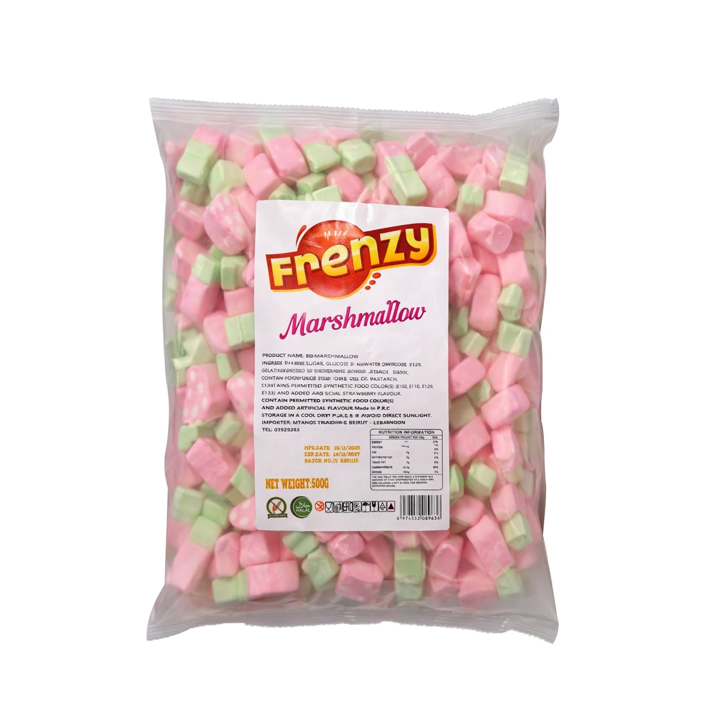 FRENZY Marshmallow Strawberry Squares