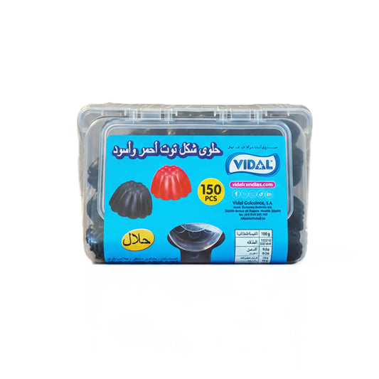 VIDAL Jelly: Black And Red Berries - 150 Pieces per box