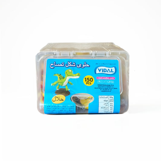 VIDAL Jelly: Crocodile shape - 150 Pieces per box