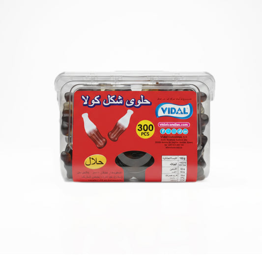 VIDAL Jelly: Cola Bottle shape - 300 Pieces per box