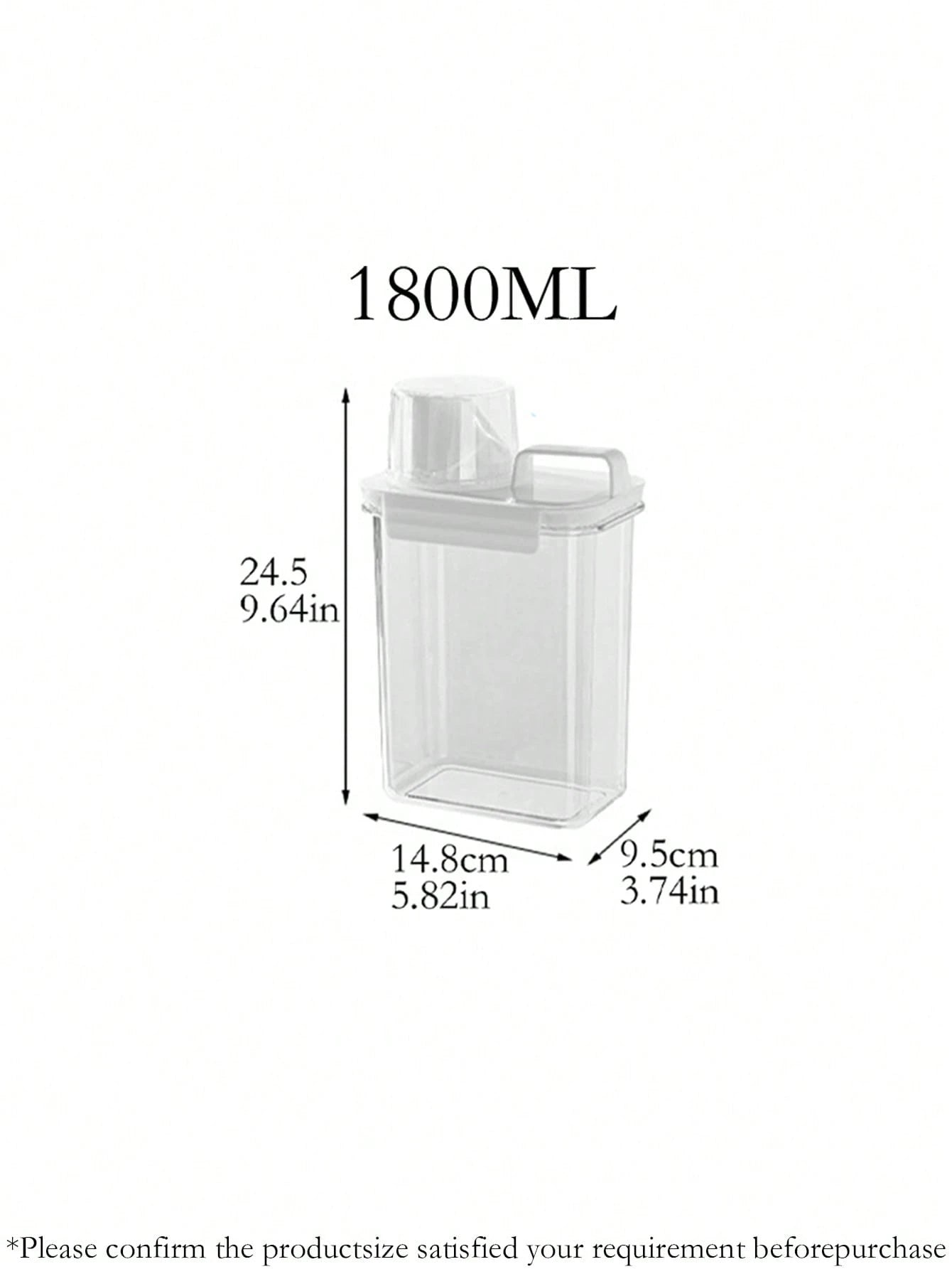 Pet Food Storage Container - Large Capacity with Measuring Lid & Carry Handle