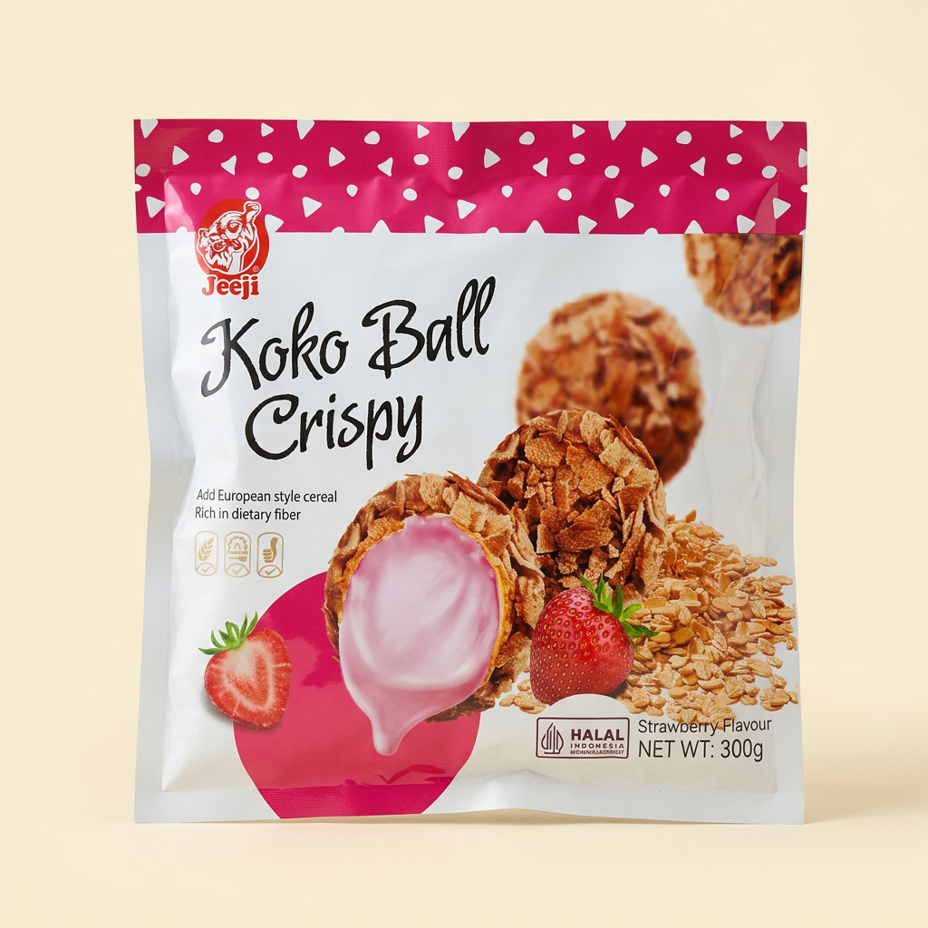 Koko Ball Crispy Strawberry bag