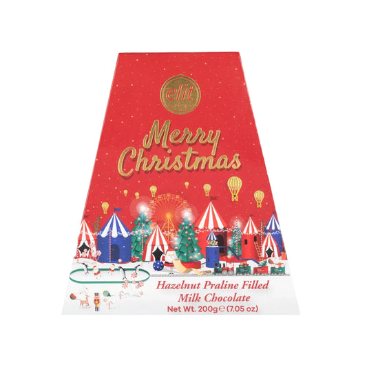 ELIT Merry Christmas Hazelnut Pralines Filled with Milk Chocolate