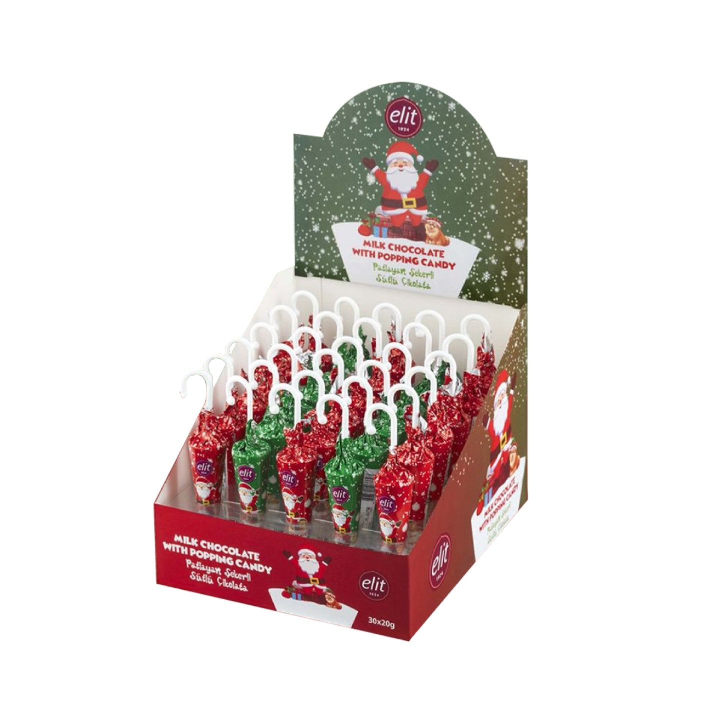 ELIT Christmas Milk Chocolate with Popping Candy Umbrella