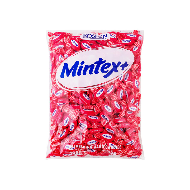 ROSHEN Berry Mintex+: Candy caramel with berry and menthol flavor