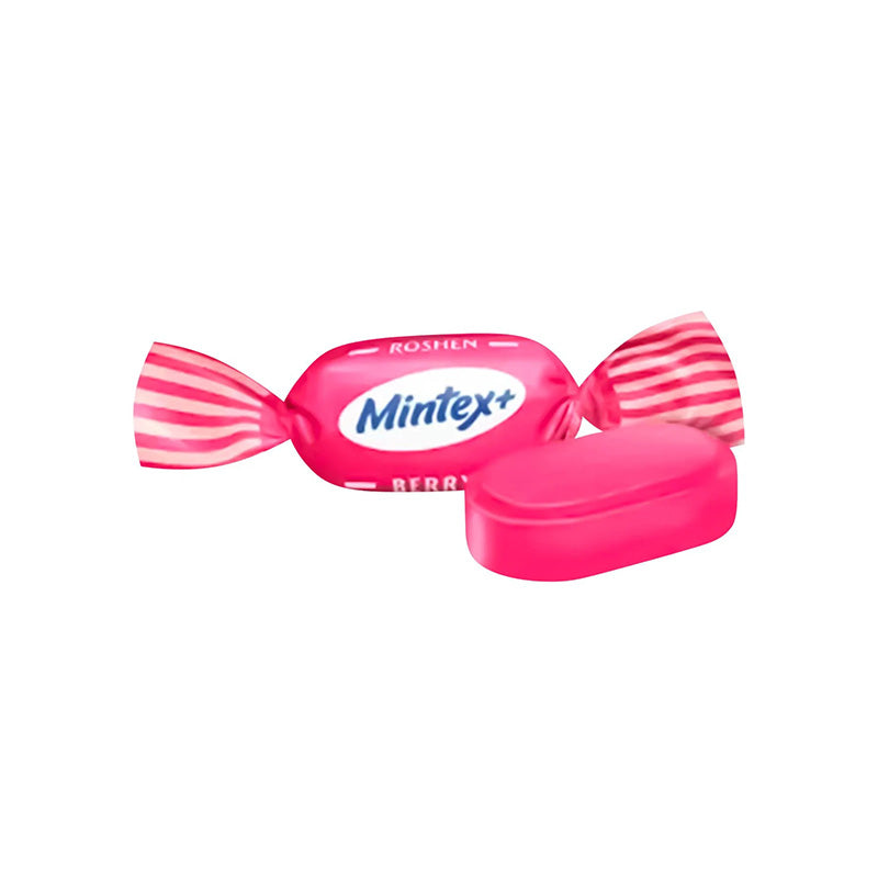 ROSHEN Berry Mintex+: Candy caramel with berry and menthol flavor