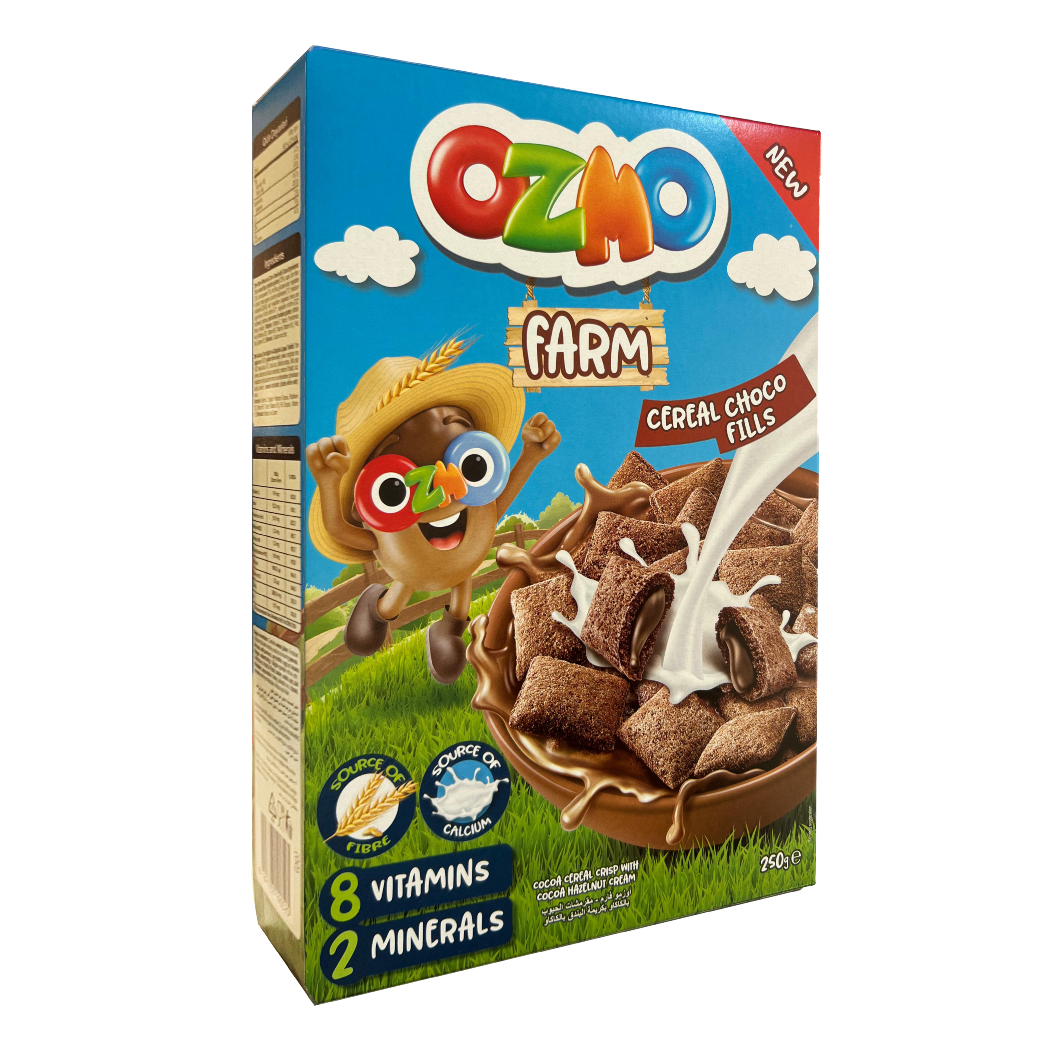 OZMO Farm Cereal Choco Fills with hazelnut cream (250g)