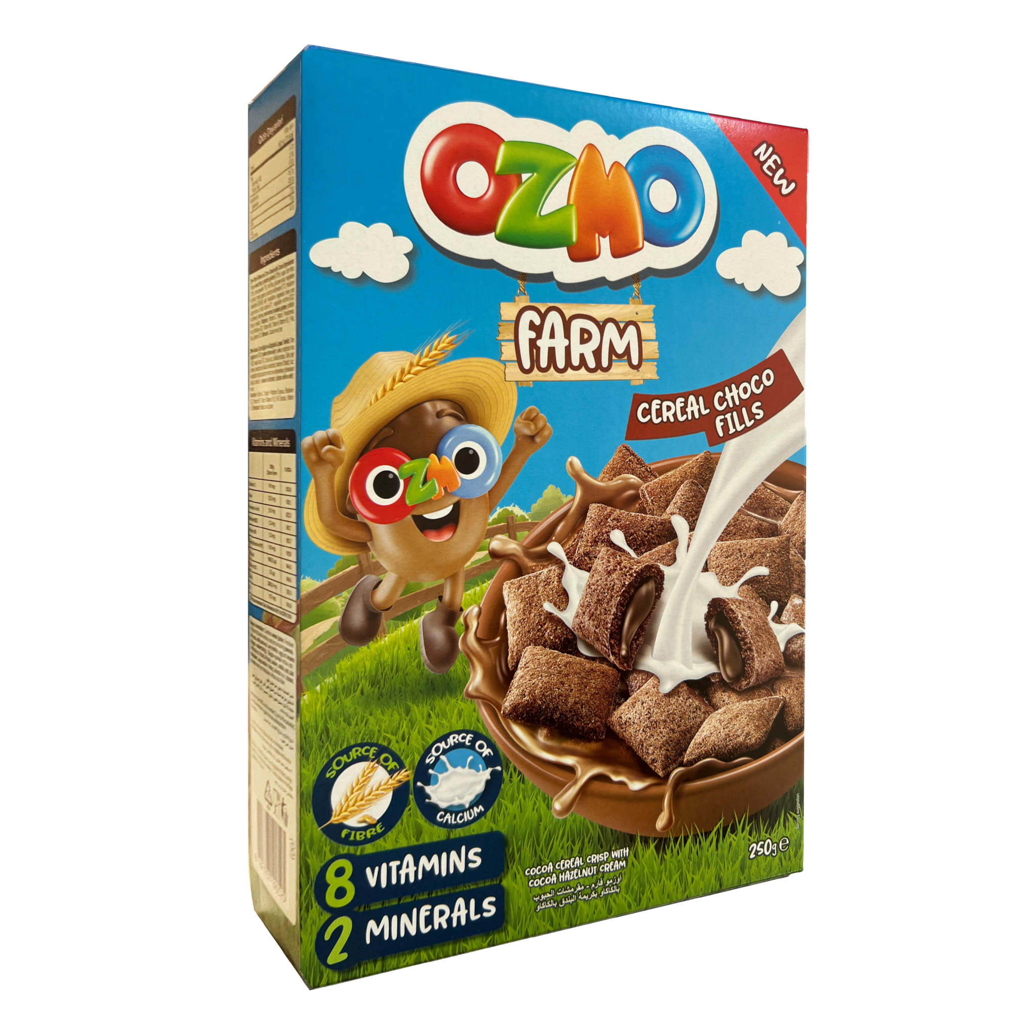OZMO Farm Cereal Choco Fills with hazelnut cream (250g)
