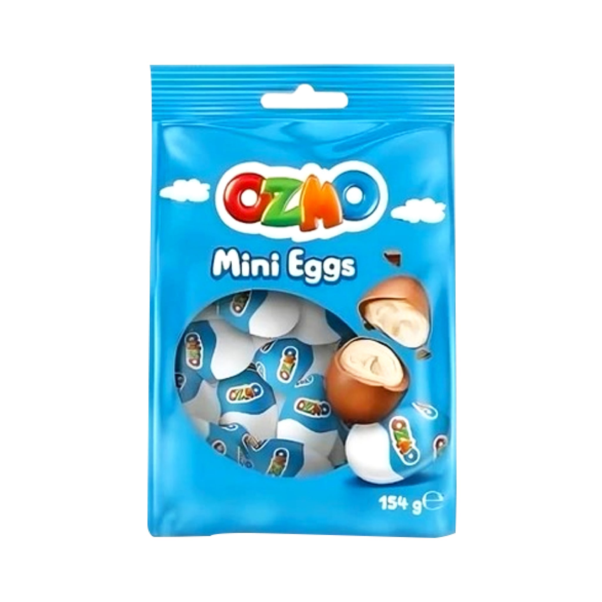 OZMO Mini chocolate Eggs filled with milk white cream (154g)