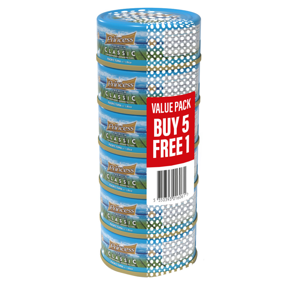 PRINCESS Classic Pacific Tuna with Rice Value Pack 5+1