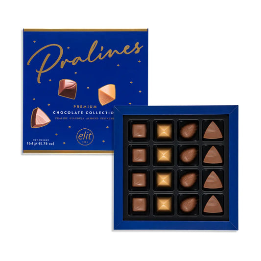 ELIT Premium Pralines Chocolate Gift Box (164g) - 16 pieces per box