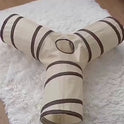 Foldable Cat Tunnel Toy | Detachable Interactive Play Tunnel & Cozy Cat Bed